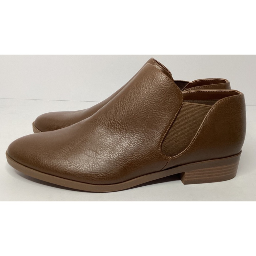 Kensie Women's Sammy Side Zip Boot Brown Size 10 NIB